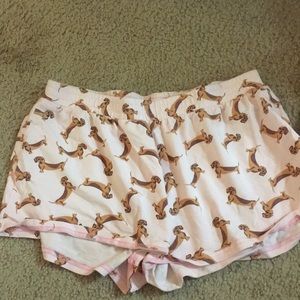 Wiener dog sleep shorts